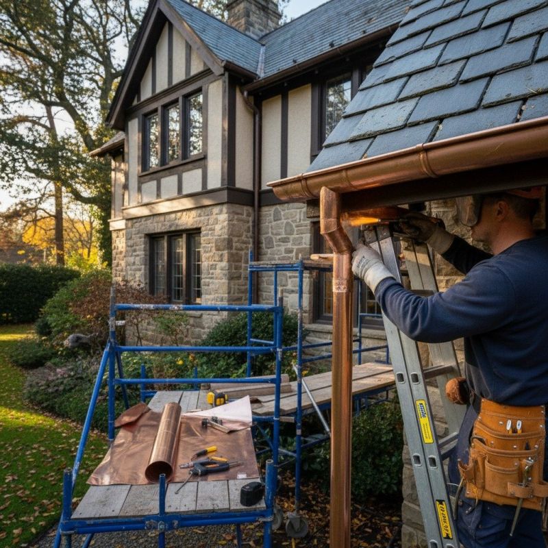 Copper Gutter Replacement