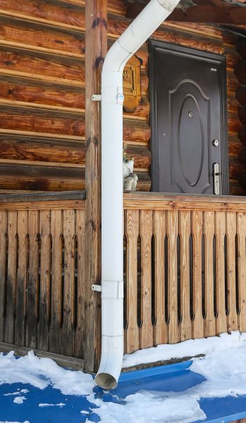 Porch Downspout Installation in Blairsville